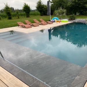 Dalles pour caillebotis de volet piscine en Grès Cérame
