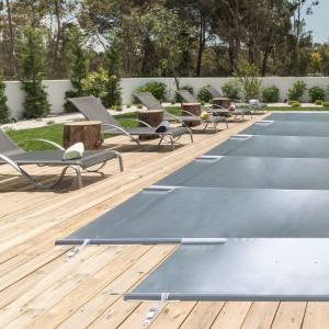 Couverture de sécurité à barres pour piscine Calima