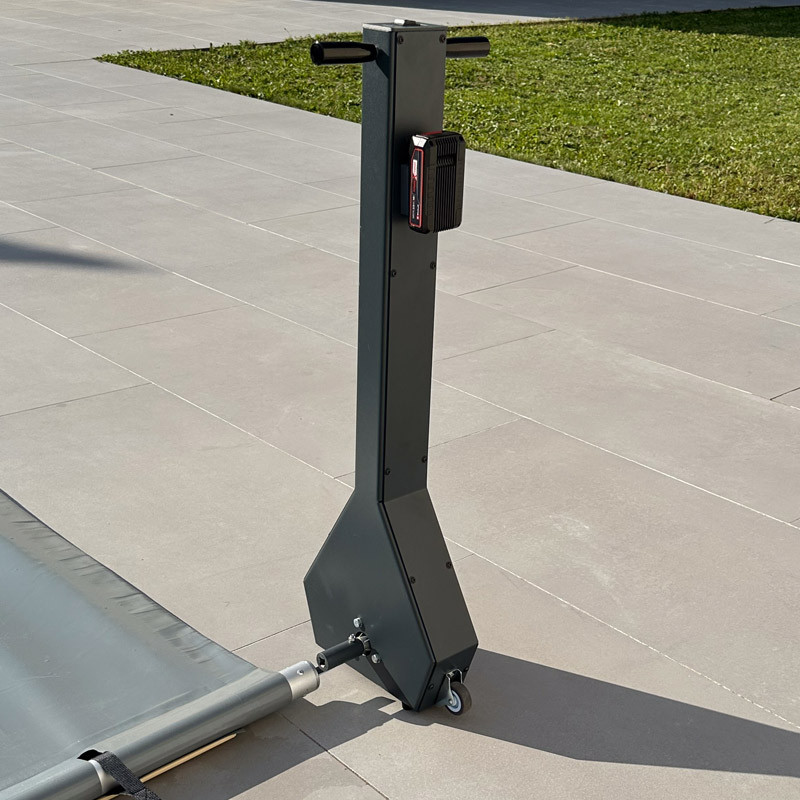 Manivelle motorisée Rolling up pour couverture de sécurité à barres piscine JM COVER Manivelle motorisée Rolling up pour couverture de sécurité à barres piscine JM COVER