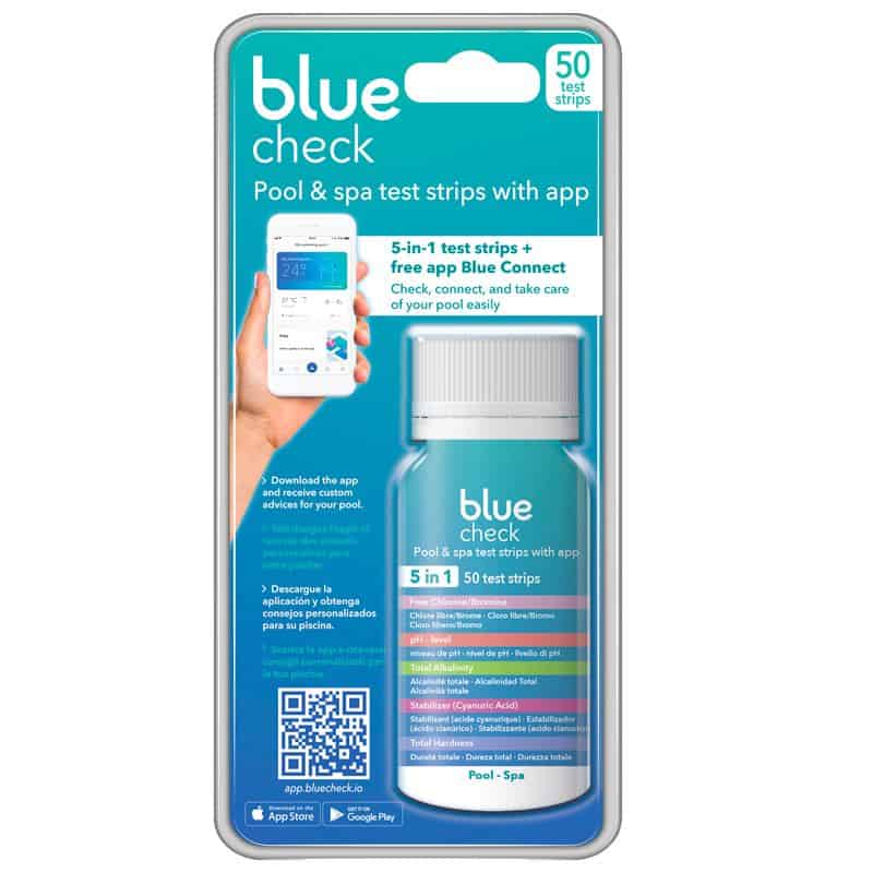 Blue Check, bandelettes de test 5-en-1 avec application de maintenance Blue Connect