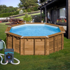 Pompe à chaleur pour piscine hors-sol bois Mini Heater