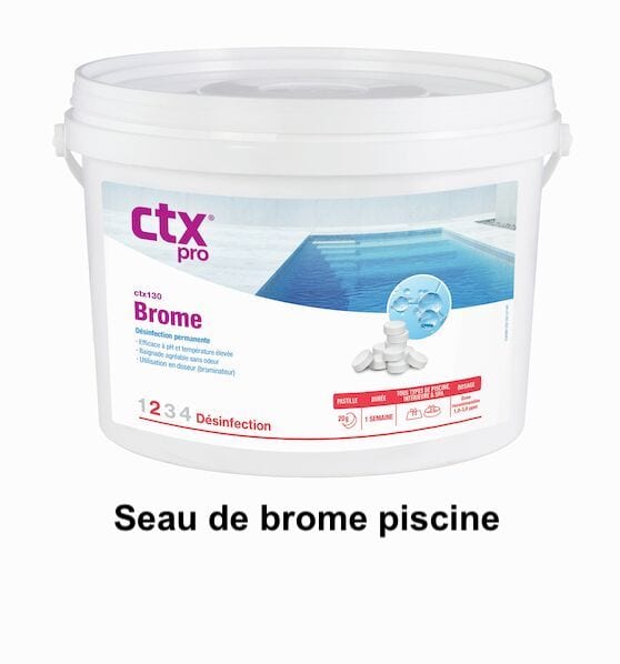 Seau de brome pour piscine 