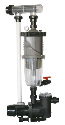 Waterco Multicyclone installé sur pompe de filtration piscine