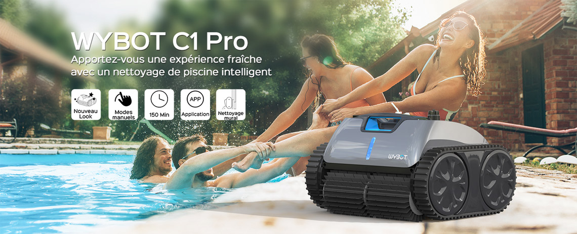 Robot Piscine Sans Fil Puissant et Autonome wubot C1 pro en vente sur pisceen.com