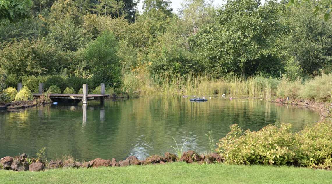 Etang de baignade naturelle avec filtration Eau Claire