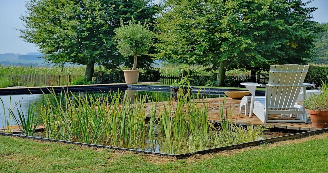 Piscine naturelle avec un groupe de filtration Eau Claire