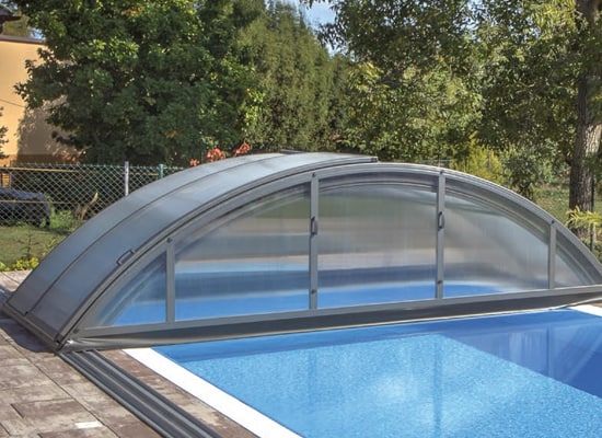 Abri piscine KLASIK coloris Gris anthracite DB 703