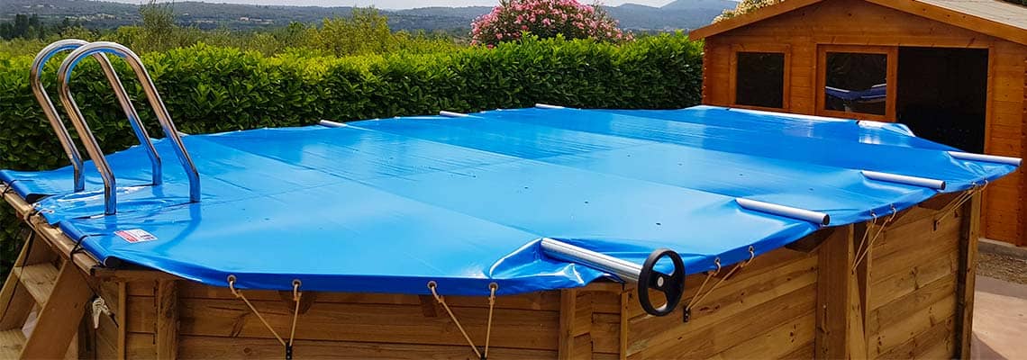 Couverture de sécurité à barres pour piscine hors sol Coverwood