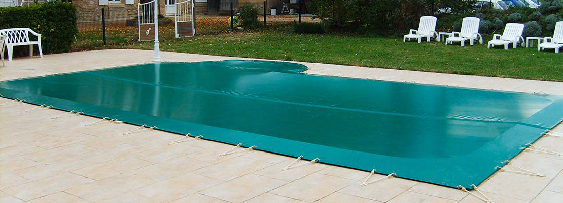 Couverture hivernage opaque piscine Sécuritis conforme NF P 90-308