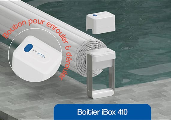Volet piscine hors-sol Pool Swift avec batterie IBOX 410
