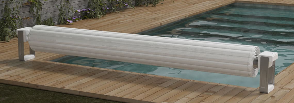 POOL SWIFT : Volet de Piscine Manuel Motorisable avec Batterie