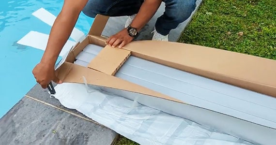 Assemblage des lames de volet piscine par 3