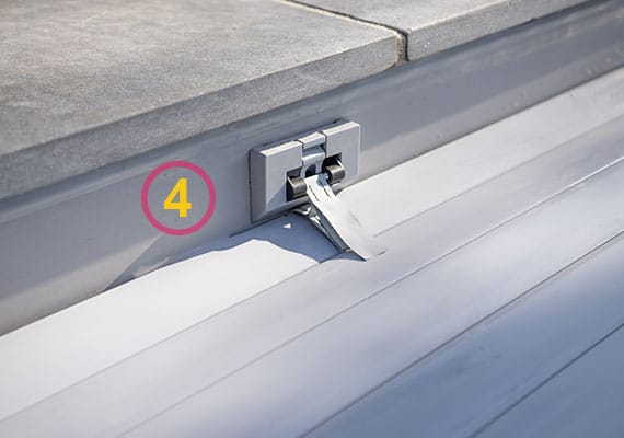 Système de sécurité pushlock pour volet de piscine hors-sol Série Pure