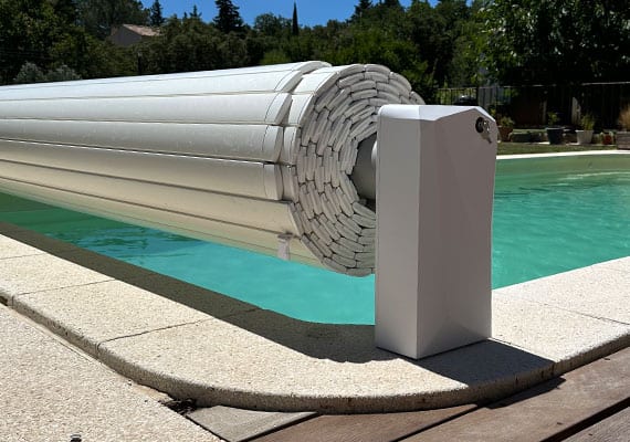 Volet piscine hors sol lames PVC ULMO