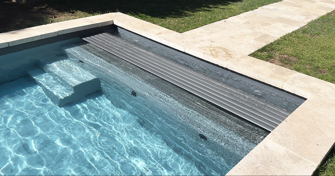 Volet caillebotis immergé Subwater Total lames polycarbonate