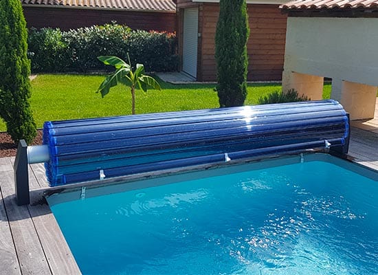 Volet piscine hors-sol avec lames polycarbonates